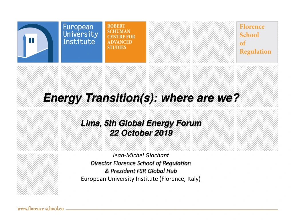 energy transition s where are we lima 5th global