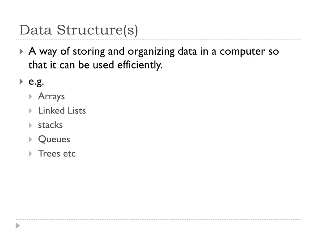 data structure s