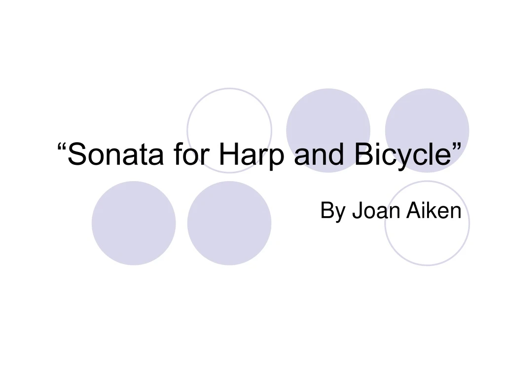 sonata for harp and bicycle