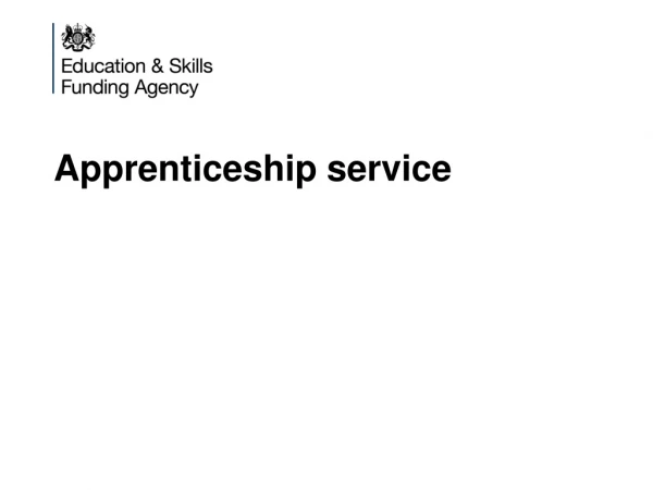 Apprenticeship service