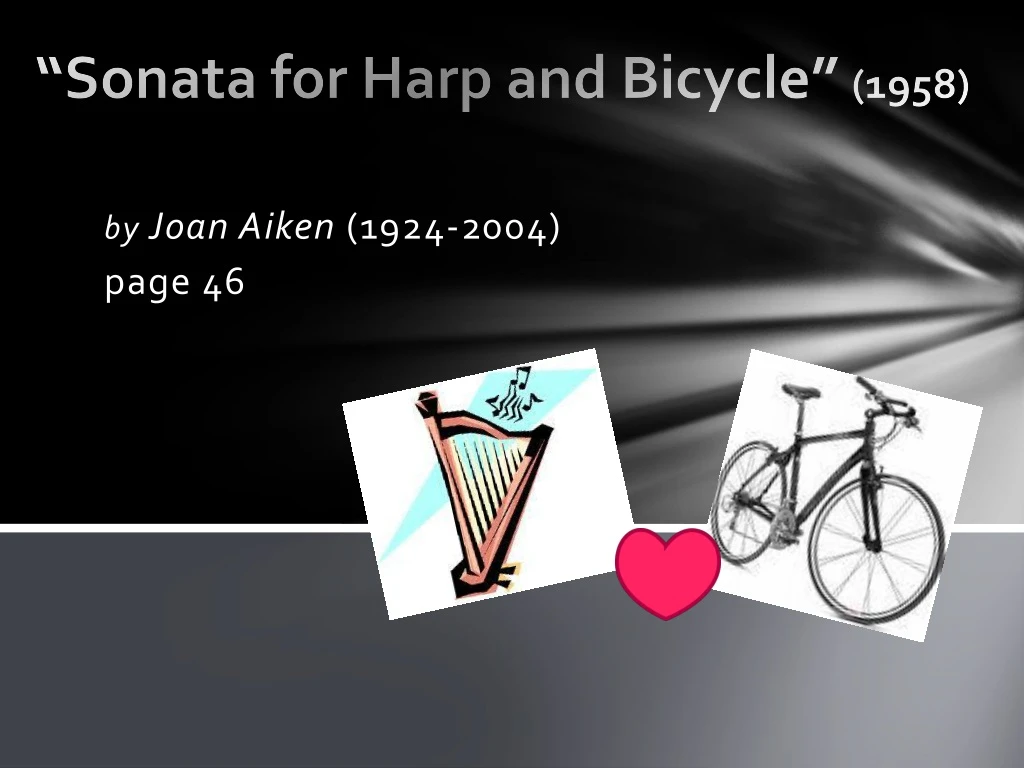 sonata for harp and bicycle 1958