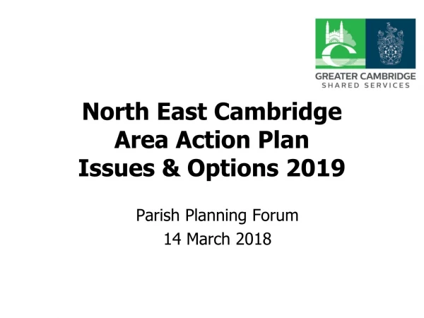 North East Cambridge Area Action Plan Issues &amp; Options 2019