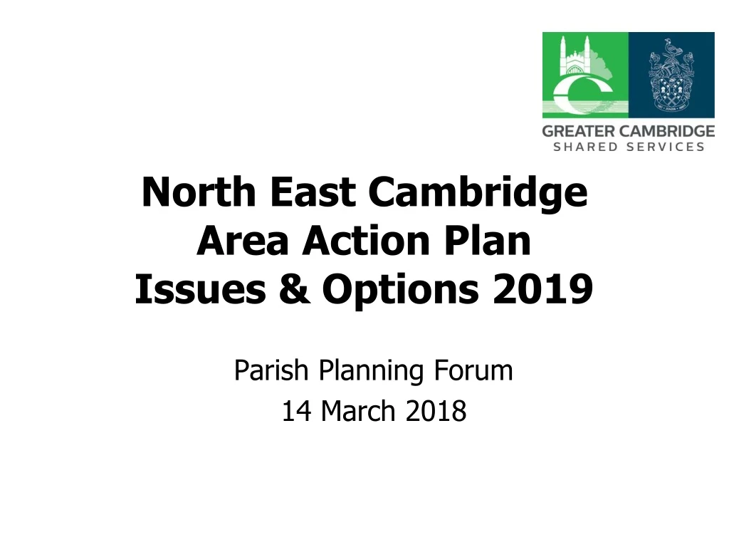 north east cambridge area action plan issues options 2019