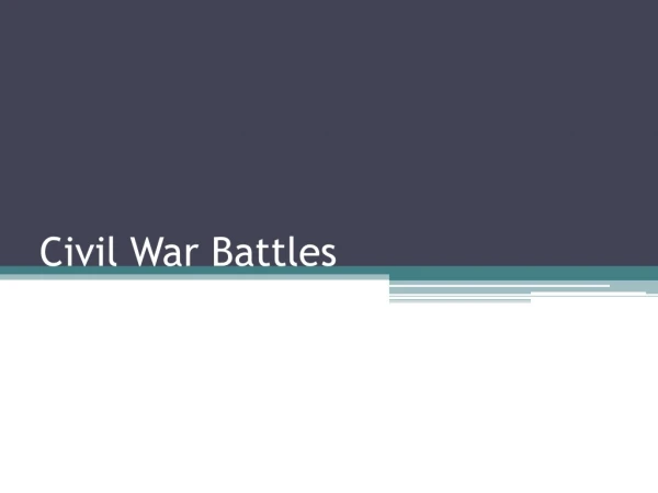 Civil War Battles