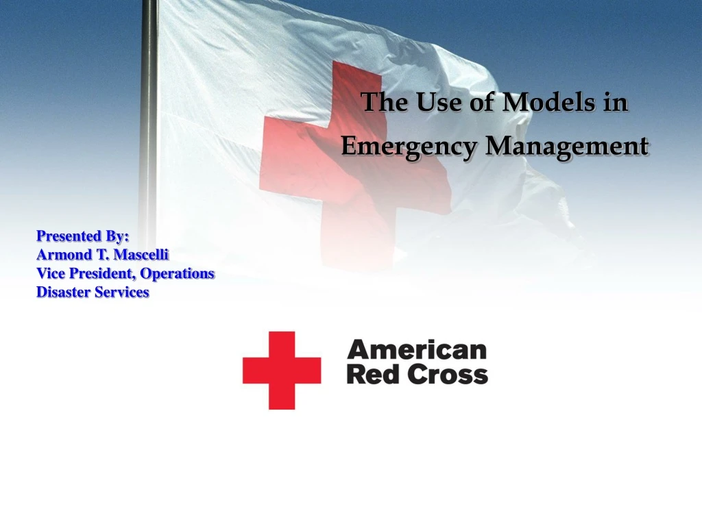 the use of models in emergency management