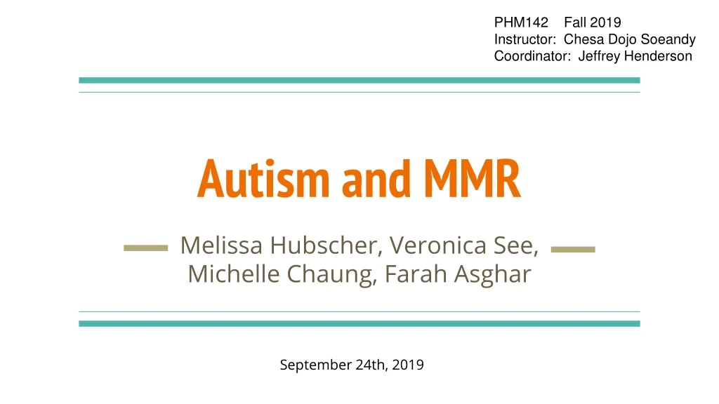 autism and mmr