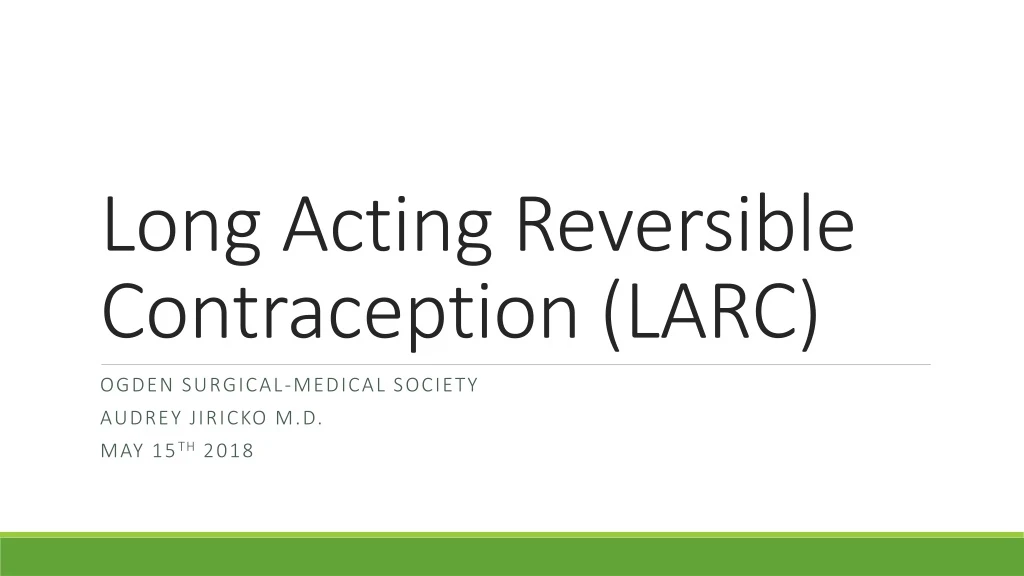 long acting reversible contraception larc