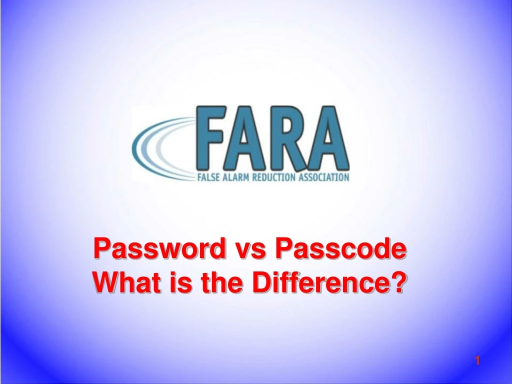 password vs passcode what is the difference