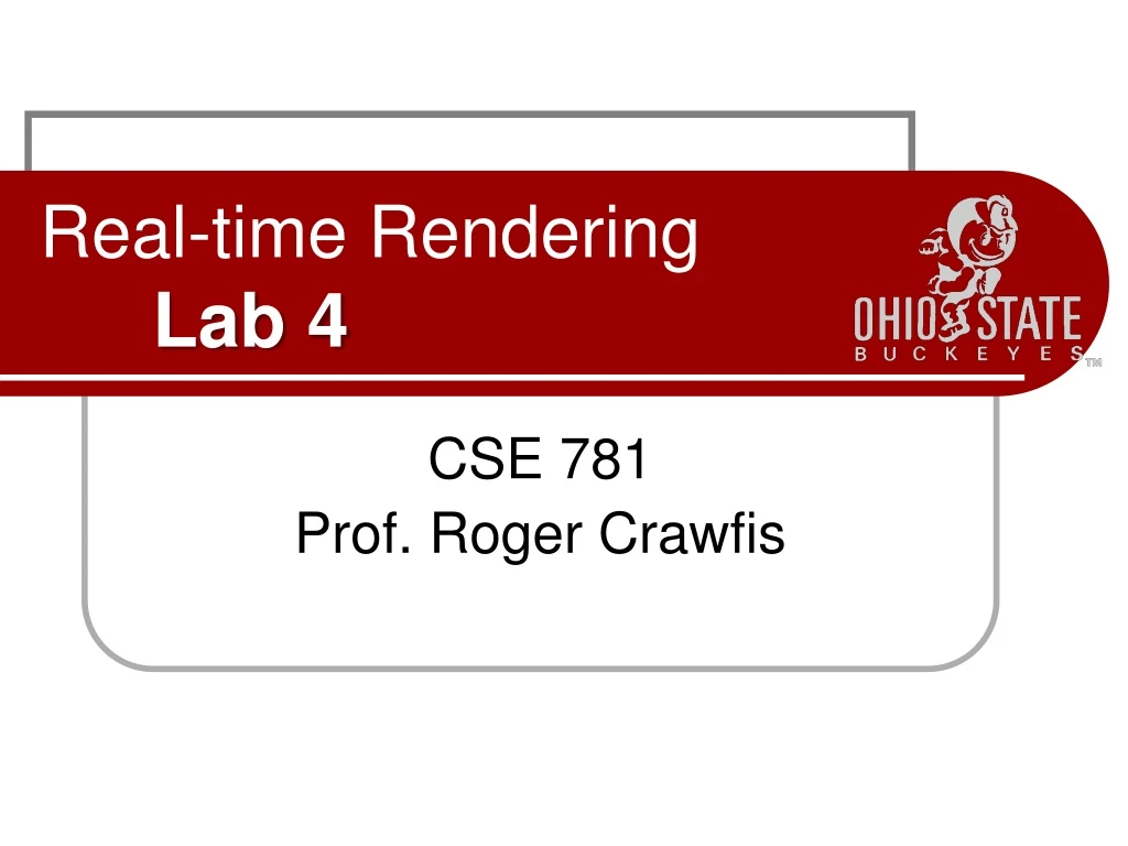 real time rendering lab 4