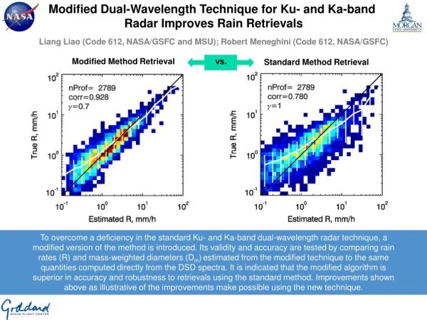 Modified Dual-Wavelength Technique for Ku- and Ka-band  Radar Improves Rain Retrievals