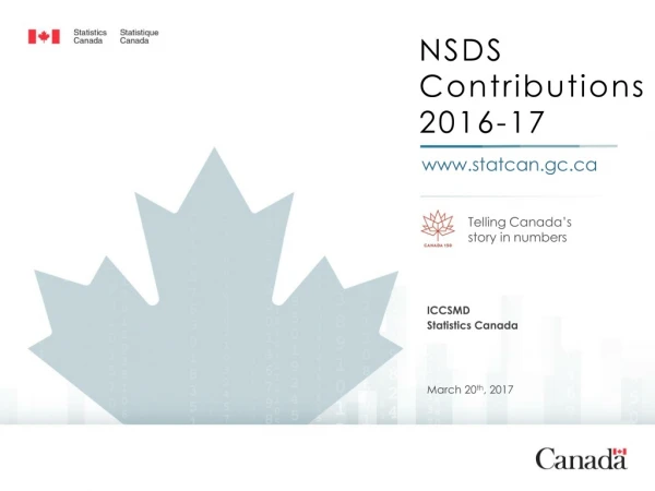 Telling Canada’s story in numbers