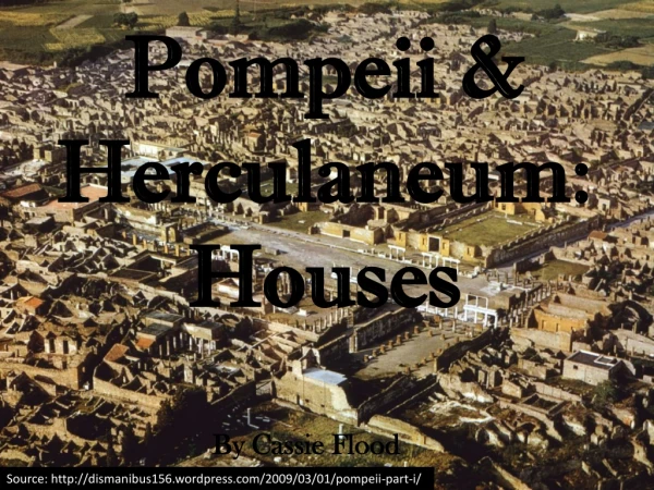 Pompeii &amp; Herculaneum: Houses