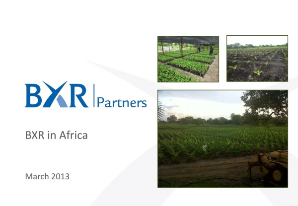 BXR in Africa March 2013
