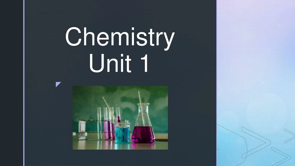 chemistry unit 1