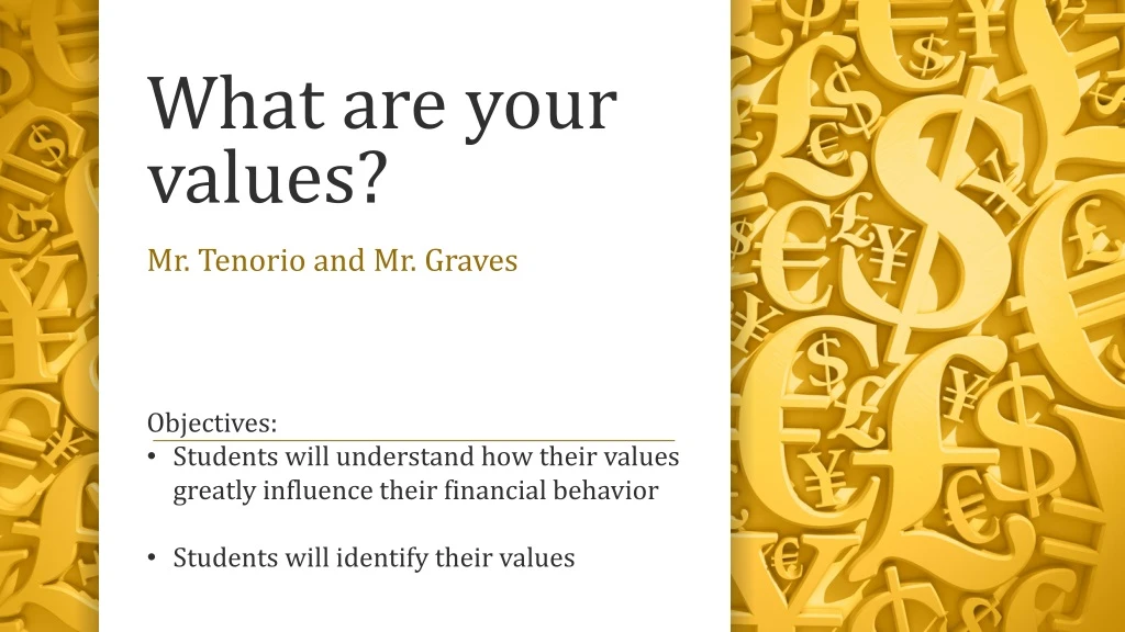 what are your values