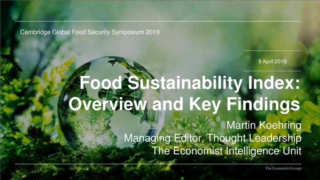 cambridge global food security symposium 2019
