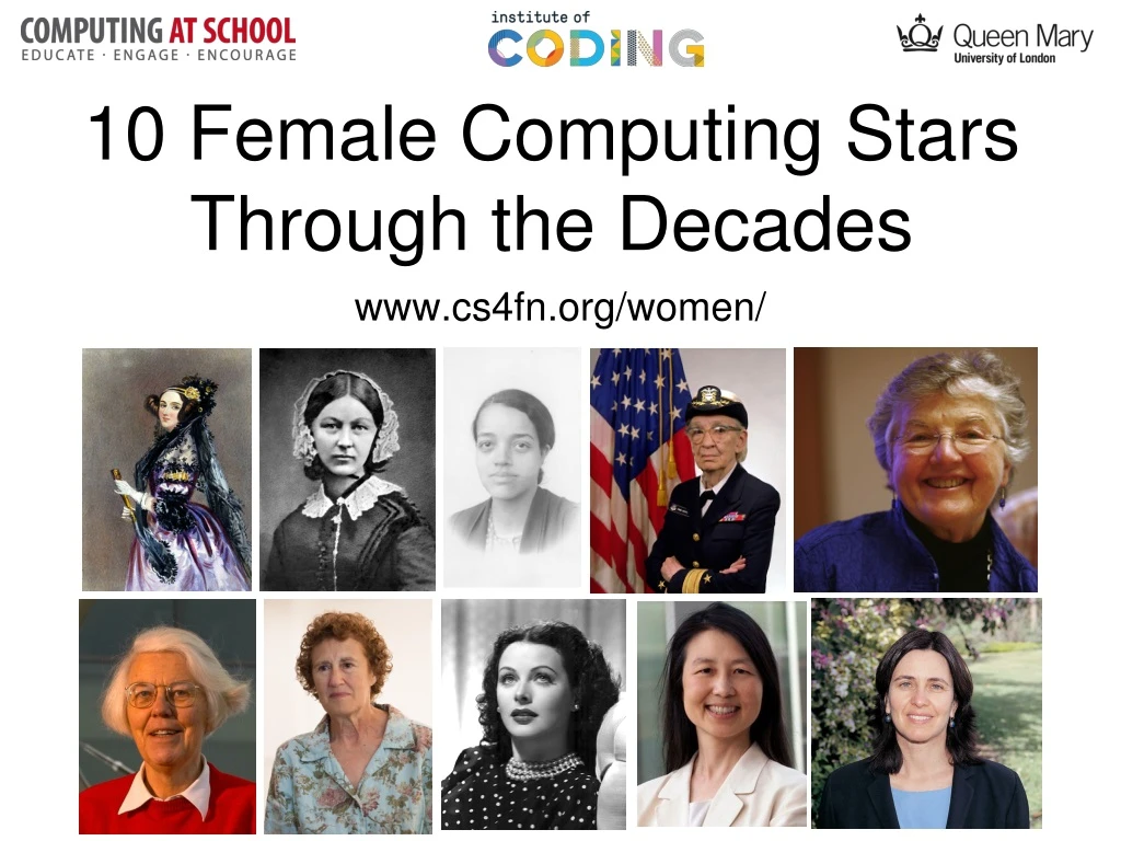 10 female computing stars through the decades