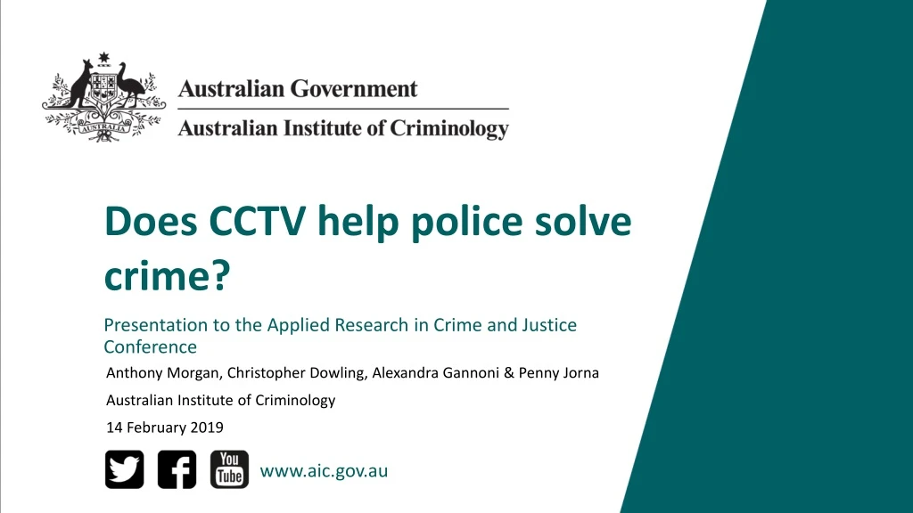 does cctv help police solve crime presentation