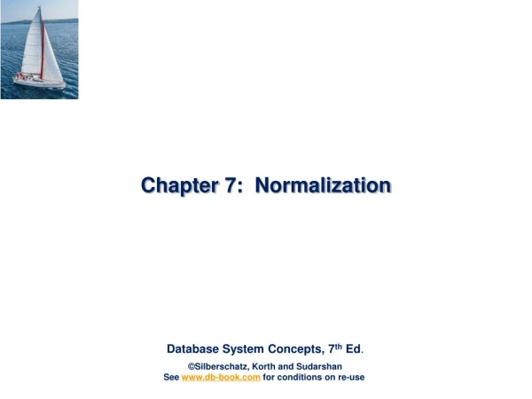 Chapter 7: Normalization