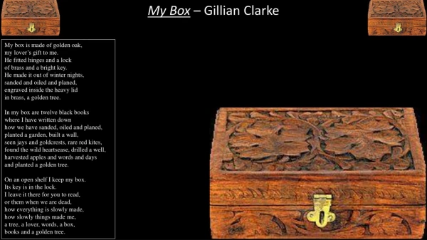 My Box – Gillian Clarke