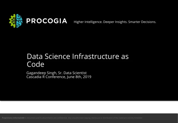 Data Science Infrastructure as Code