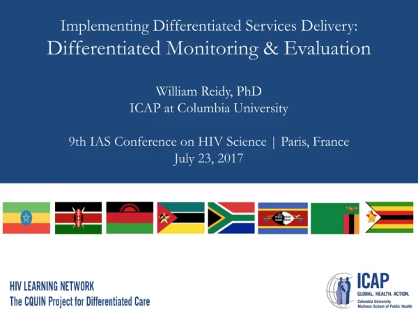 Implementing Differentiated Services Delivery: Differentiated Monitoring &amp; Evaluation