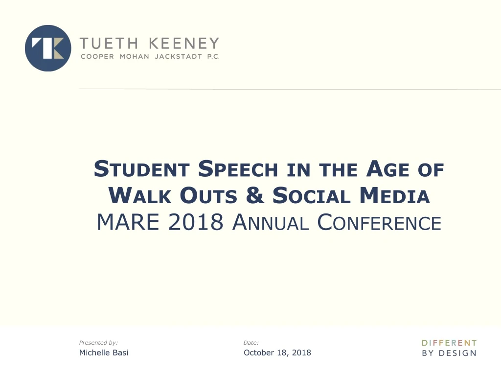 student speech in the age of walk outs social media mare 2018 annual conference