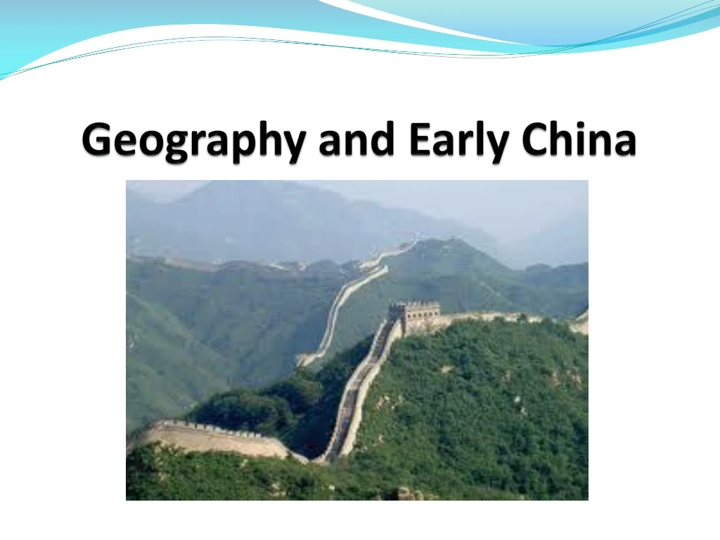 geography and early china