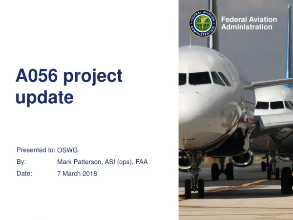A056 project update