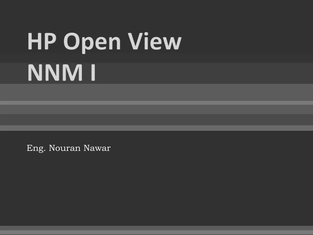 hp open view nnm i