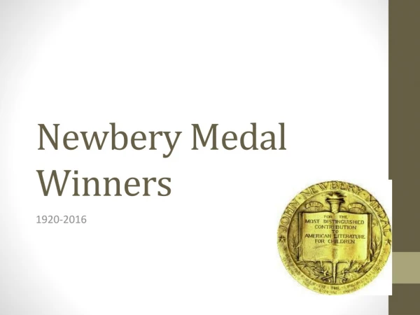 Newbery Medal Winners