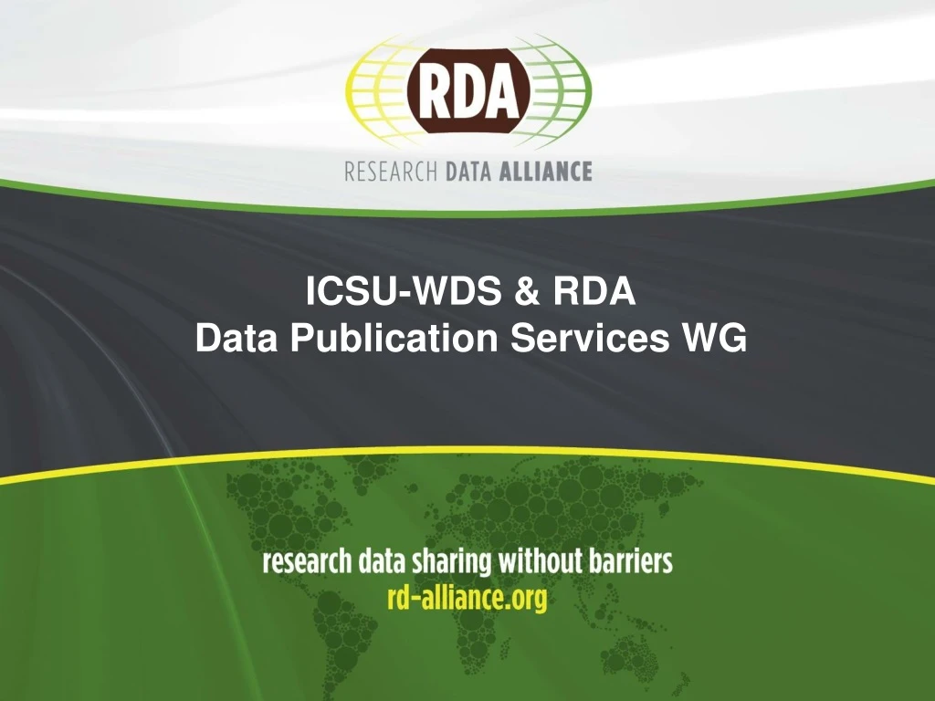 icsu wds rda data publication services wg