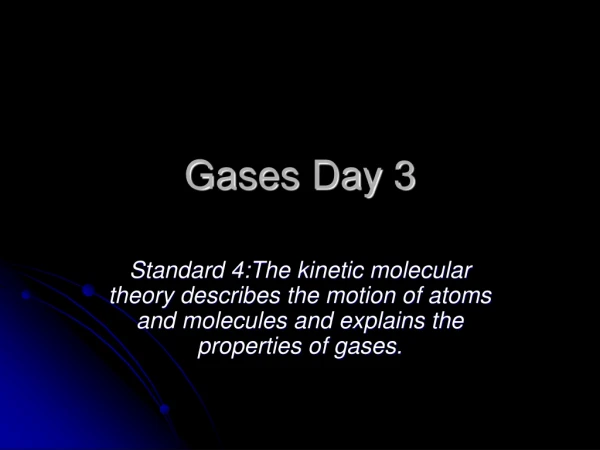 Gases Day 3