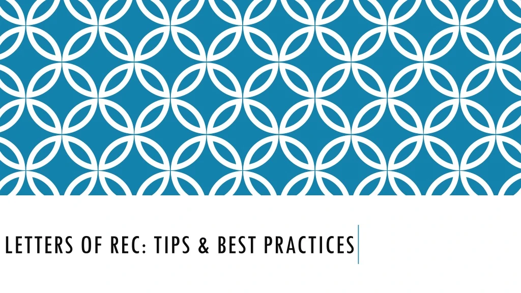 letters of rec tips best practices