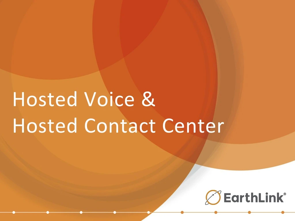 hosted voice hosted contact center