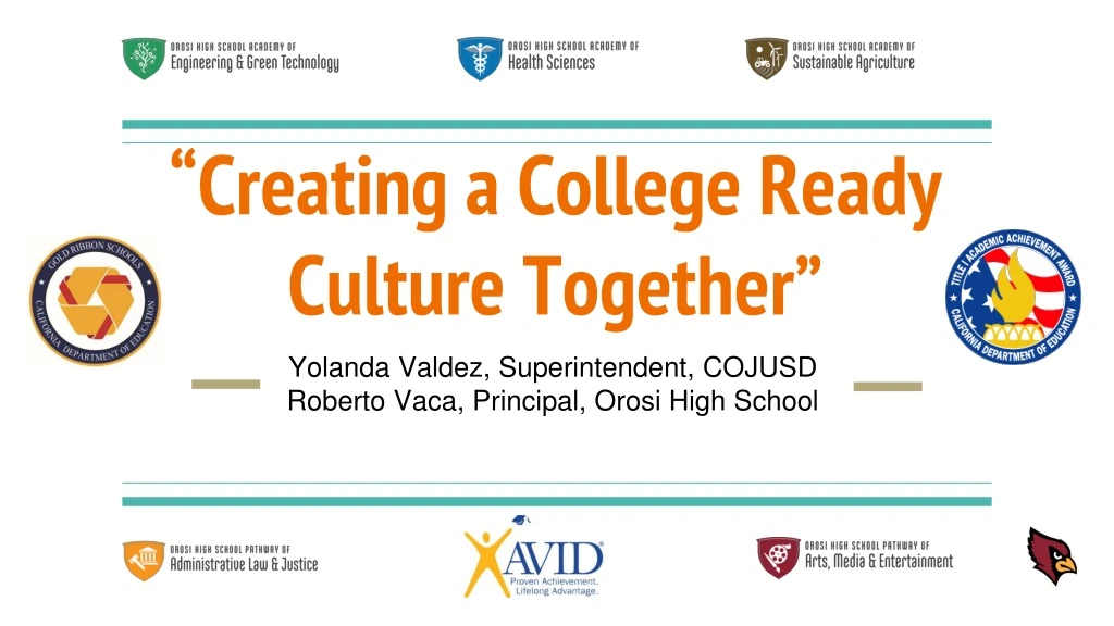 creating a college ready culture together