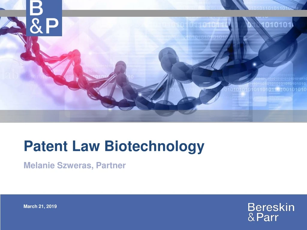 patent law biotechnology