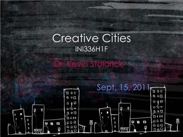 Creative Cities INI336H1F