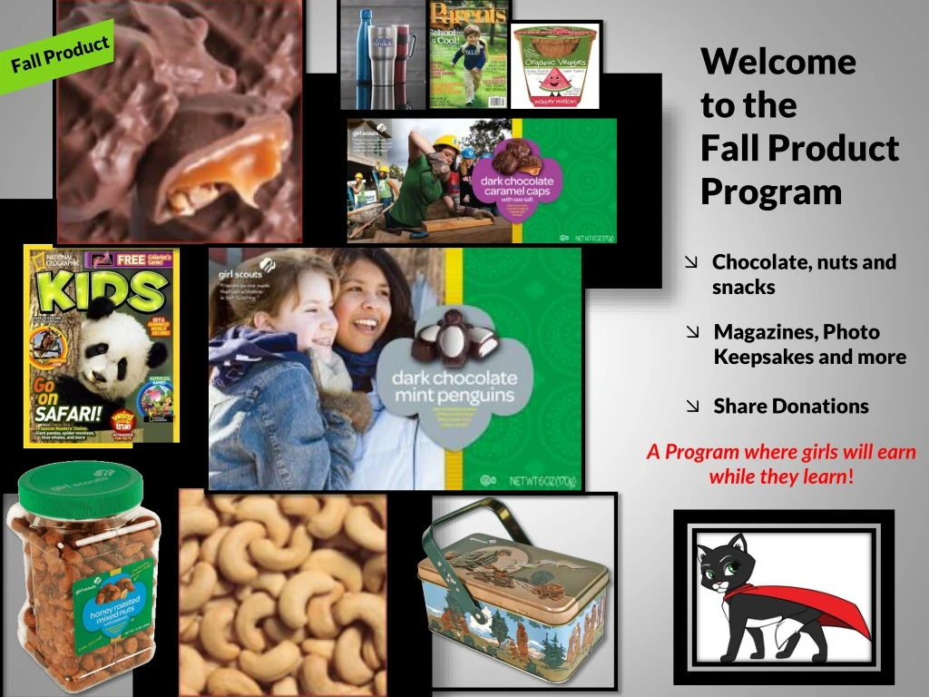 welcome to the fall product program