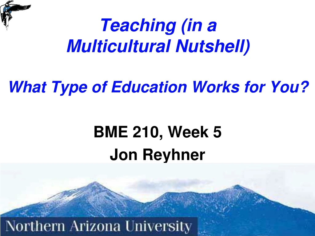 teaching in a multicultural nutshell what type of education works for you
