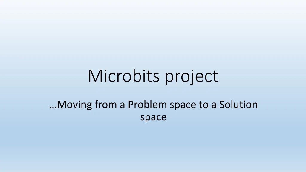 microbits project