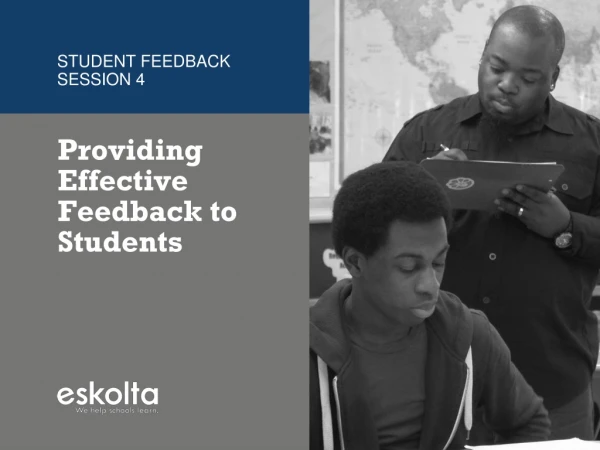 Providing Effective Feedback to Students
