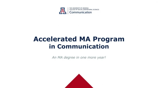 Accelerated MA Program in Communication