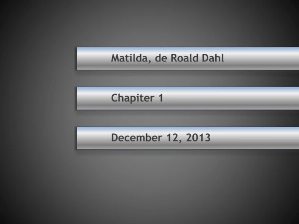 Matilda, de Roald Dahl