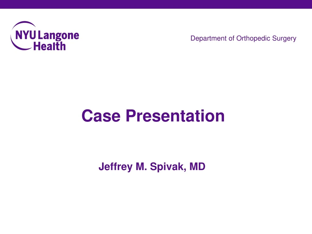 case presentation