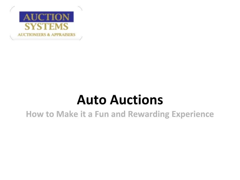 auto auctions how to make it a fun and rewarding experience