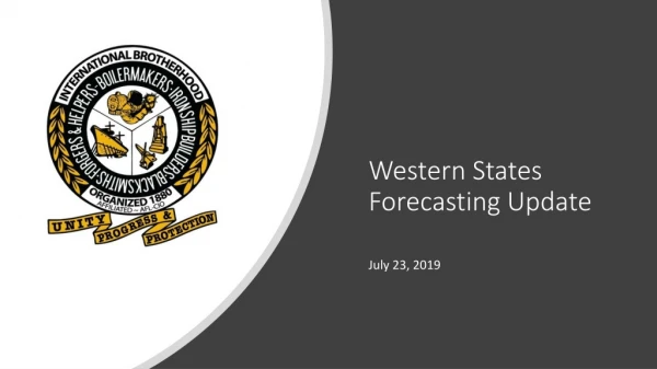 Western States Forecasting Update