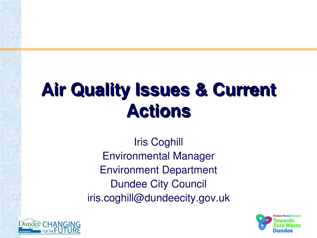 air quality issues current actions