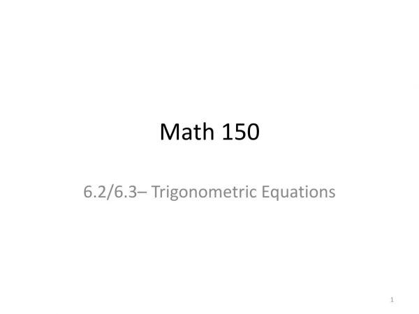 Math 150