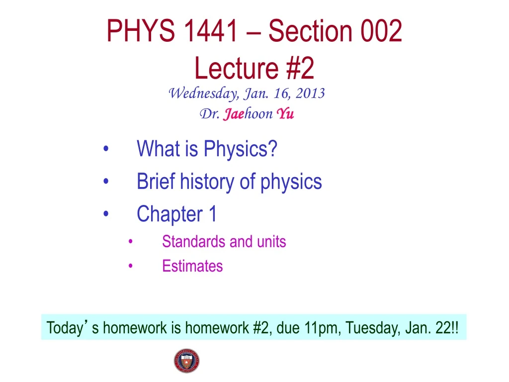 phys 1441 section 002 lecture 2
